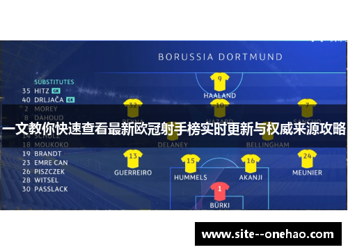 一文教你快速查看最新欧冠射手榜实时更新与权威来源攻略